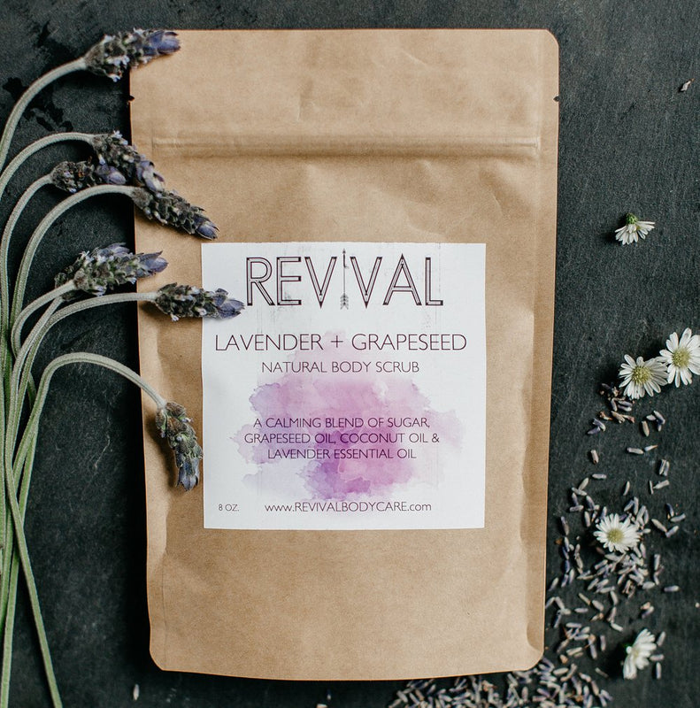 LAVENDER + GRAPESEED BODY SCRUB